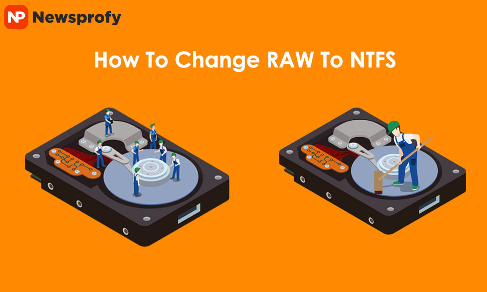 change RAW to NTFS