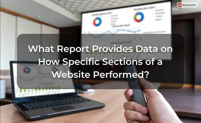 What Report Provide Data On How Specific Sections Of A Website Performed